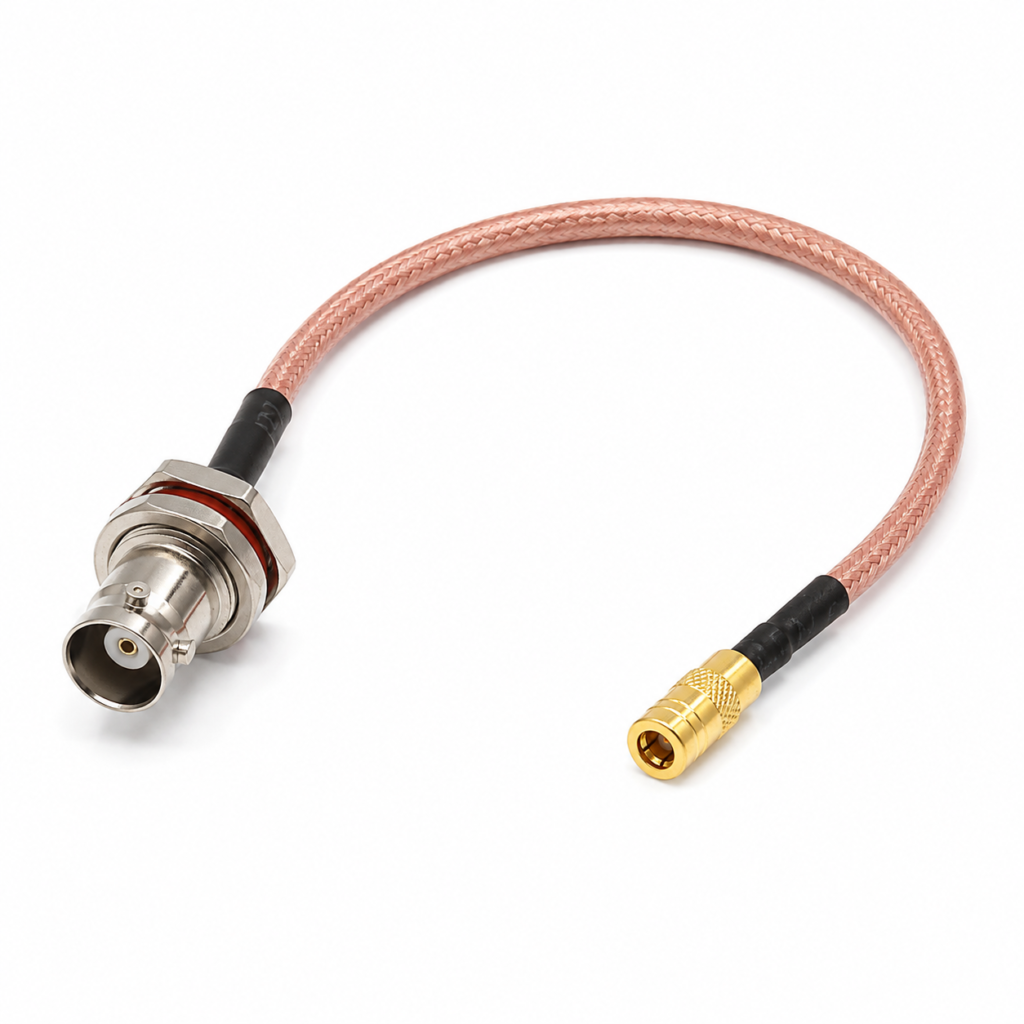 RG316 BNC Female Bulkhead to SMB Female RF Coaxial Cable