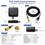 RTK GNSS External Antenna Multi-Band High Gain SMA Connector Antenna